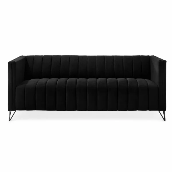 LOVESEAT SOFA BLACK FRAME – BLACK