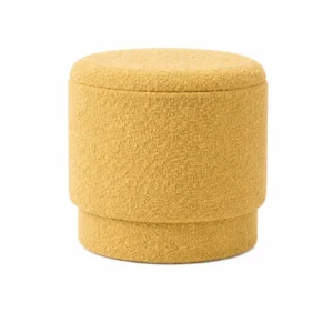 OTTOMAN CYLINDRICAL – YELLOW