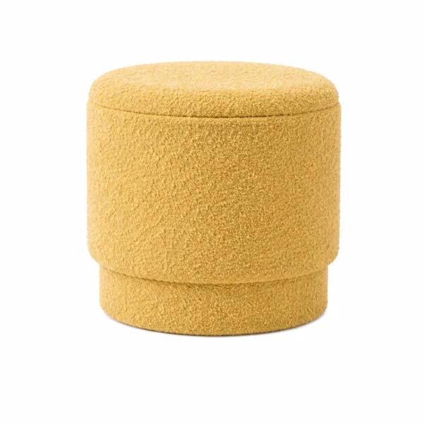 OTTOMAN CYLINDRICAL – YELLOW