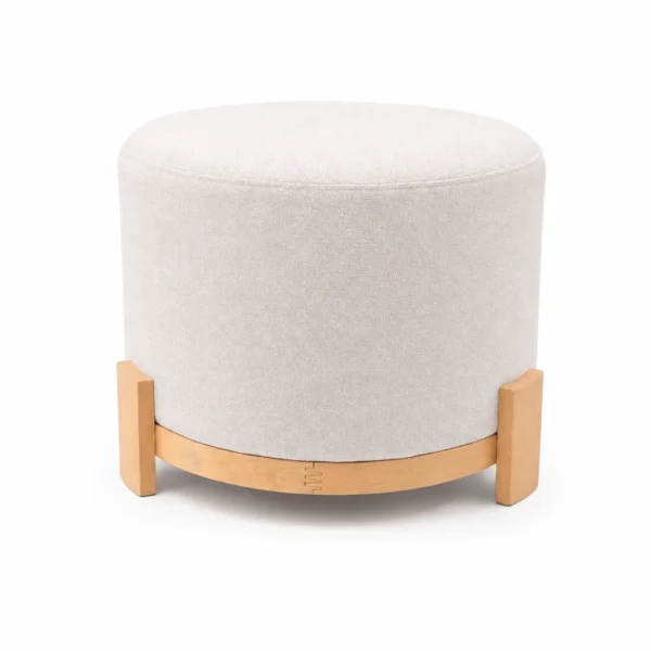 OTTOMAN WOOD BASE – WHITE