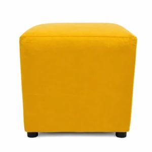 SQUARE OTTOMAN BLACK FEET – YELLOW