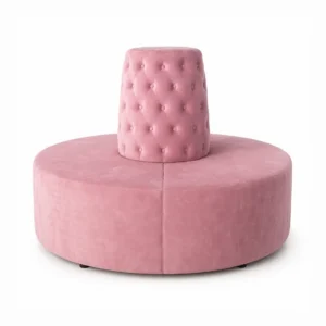 Velvet Banquette Sofa – Light Soft